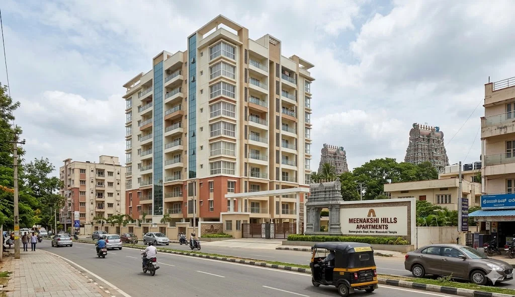 Master plan of the 33-acre Godrej Bannerghatta residential project featuring high-rise towers and a 6-acre forest zone off Bannerghatta Main Road.